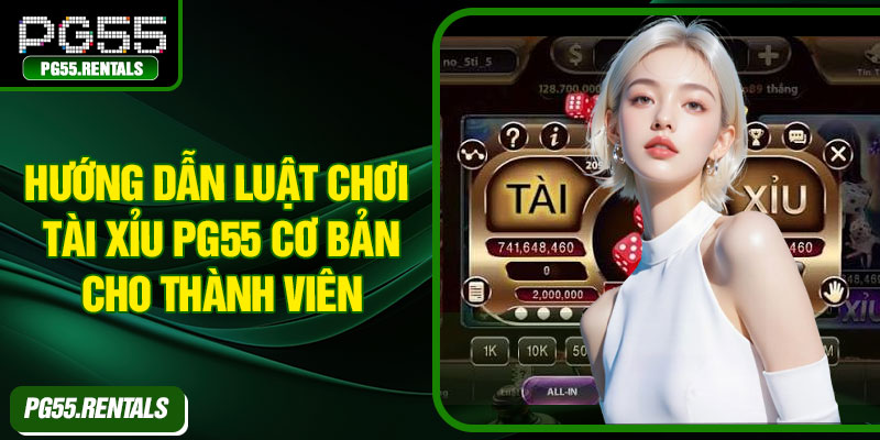 Hướng dẫn luật chơi tài xỉu PG55 cơ bản cho thành viên
